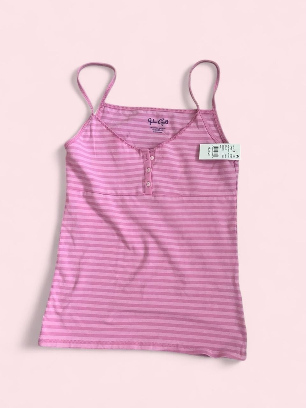 Brandy Melville' Pink Striped Tank Top